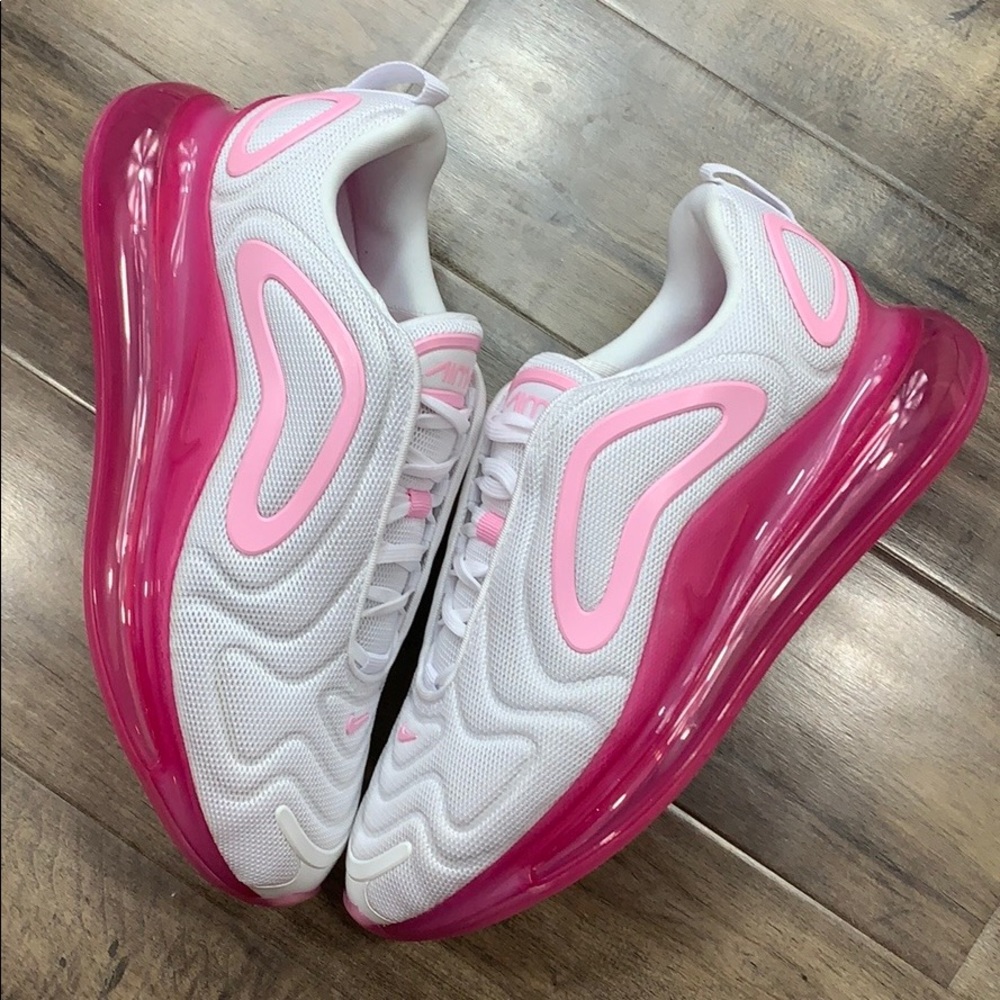 W NIKE AIR MAX 720 white/pink rise-laser fuchsia - Picture 14 of 16
